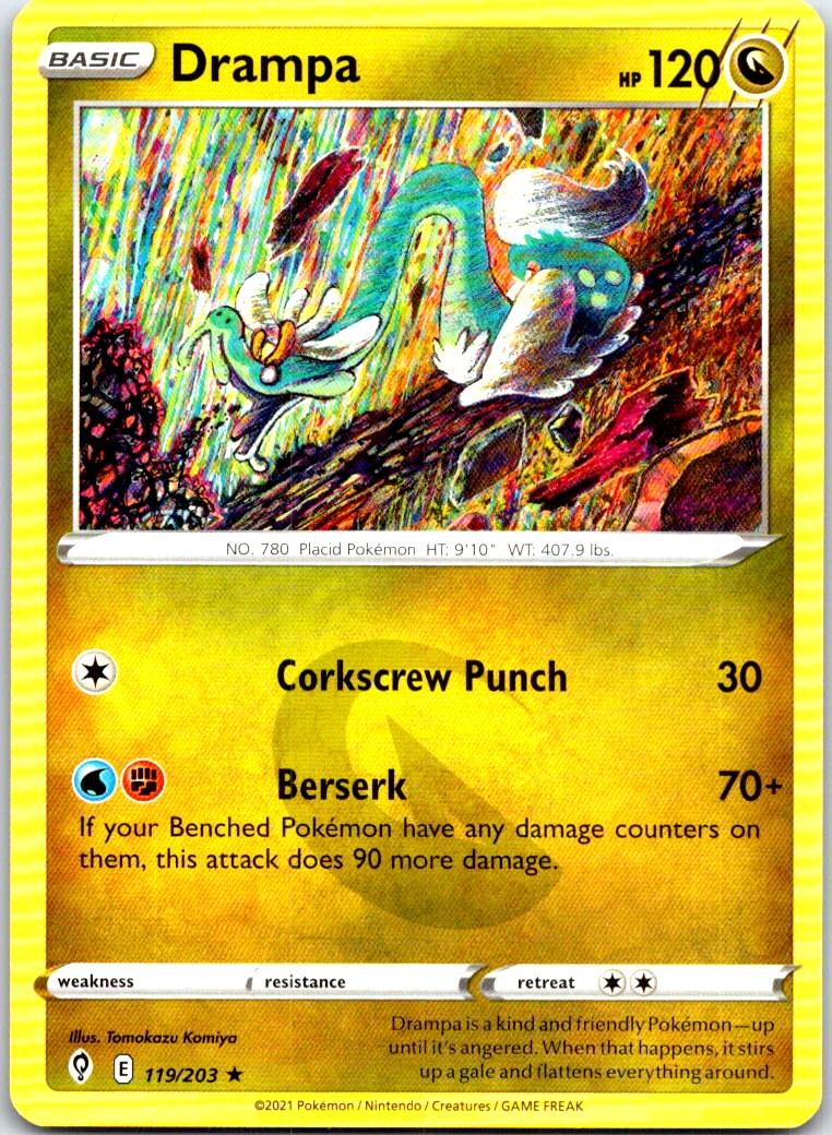 Drampa - 119/203 - - EVOLVING SKIES - Pokemon - Rare | AB37-21