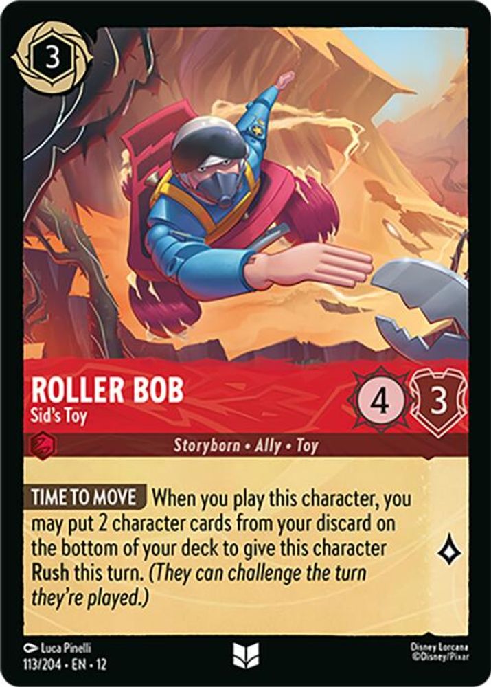 Roller Bob - Sid's Toy - 113/204 - - WILDS UNKNOWN - Lorcana - | LAA01-51