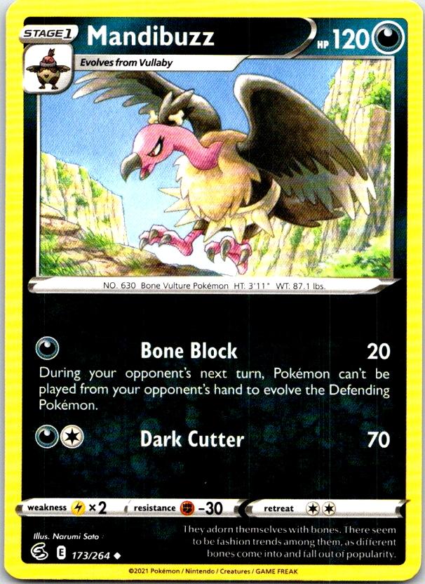 Mandibuzz - 173/264 - - FUSION STRIKE - Pokemon - Uncommon | AC05-44