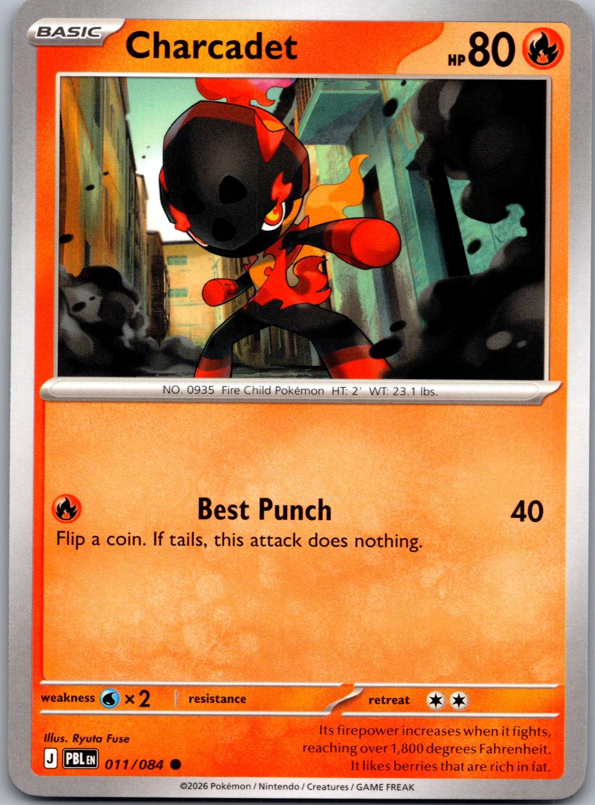 Charcadet - 011/084 - - PITCH BLACK - Pokemon - Common | AA78-26