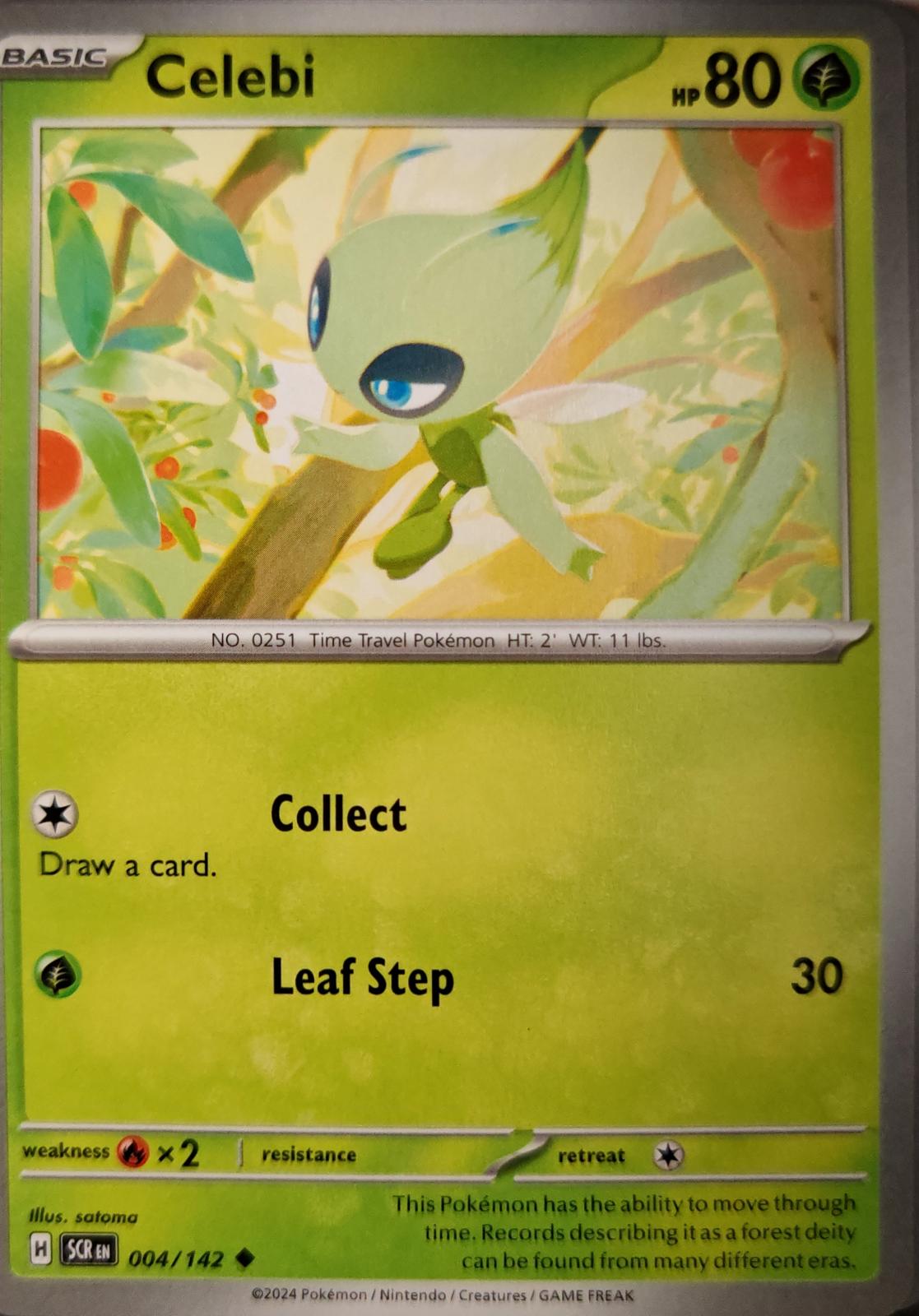 Celebi - 4/142 - - STELLAR CROWN - Pokemon - Uncommon | AA05-87