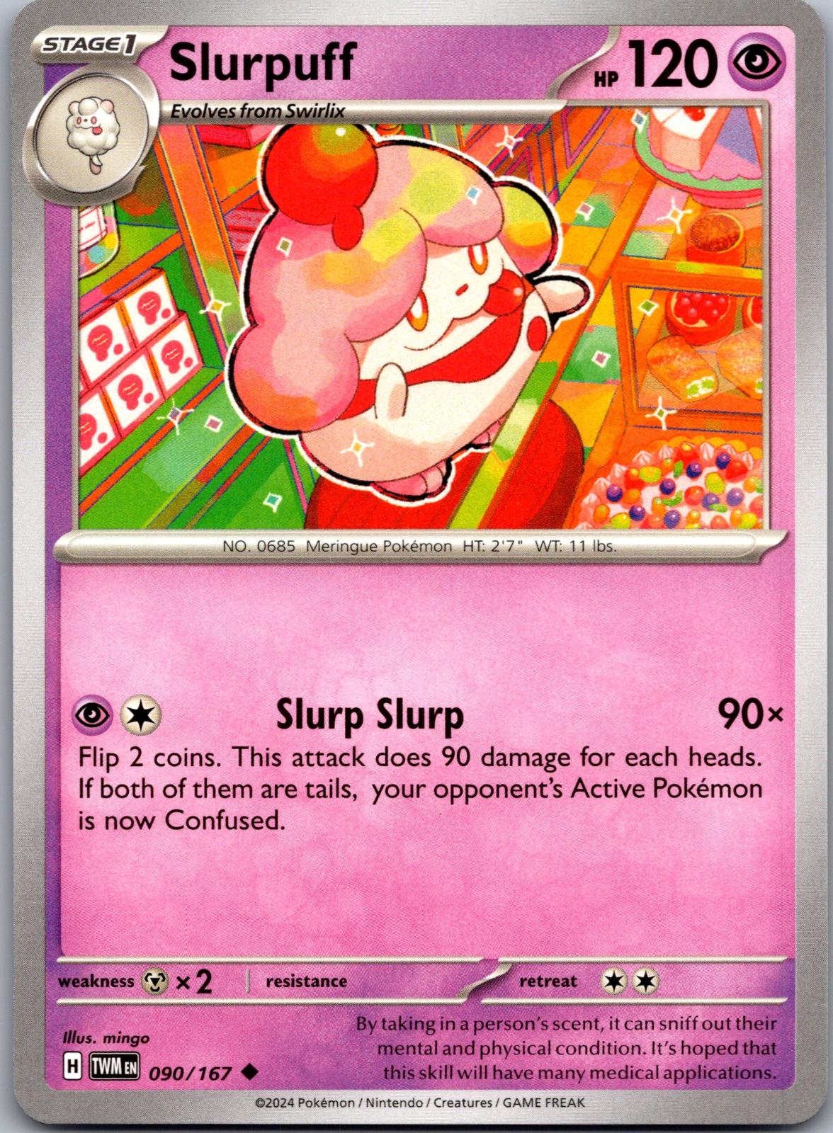 Slurpuff - 090/167 - - TWILIGHT MASQUERADE - Pokemon - Uncommon | AA79-27