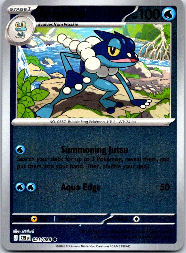 Frogadier - 021/086 - - CHAOS RISING - Pokemon - Common | AA127-39