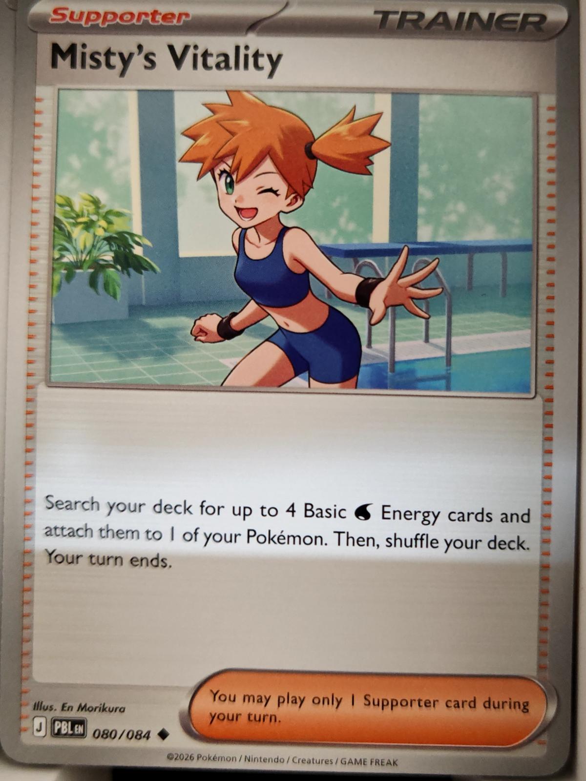 Misty's Vitality - 080/084 - - PITCH BLACK - Pokemon - Uncommon | AA15-82