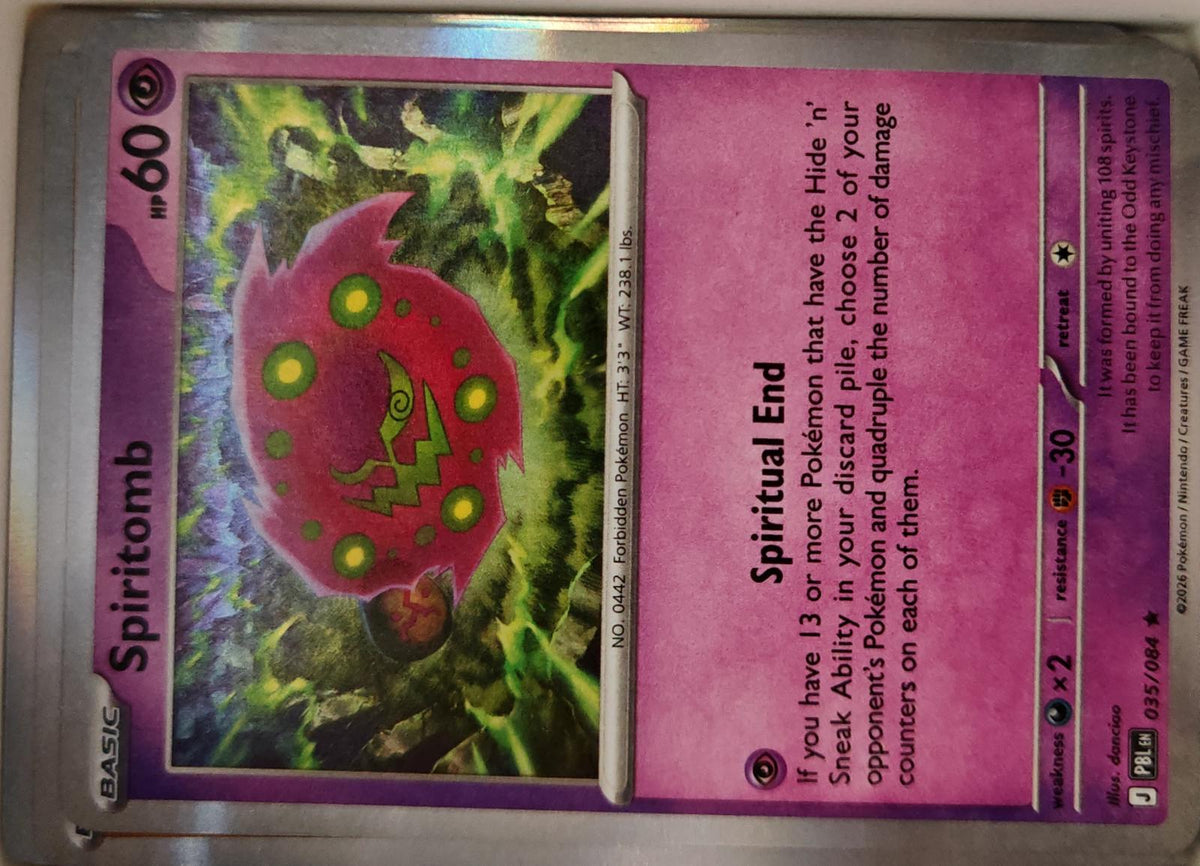Spiritomb - 035/084 - Holo - PITCH BLACK - Pokemon - Rare | AA14-14