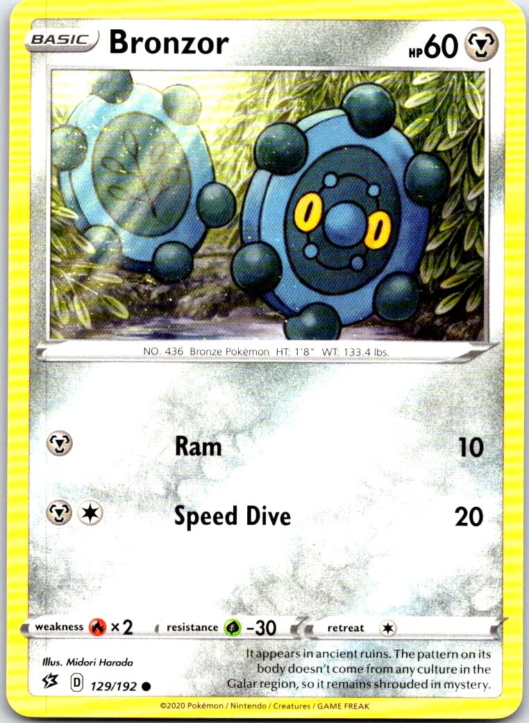 Bronzor - 129/192 - - REBEL CLASH - Pokemon - Common | AB77-29