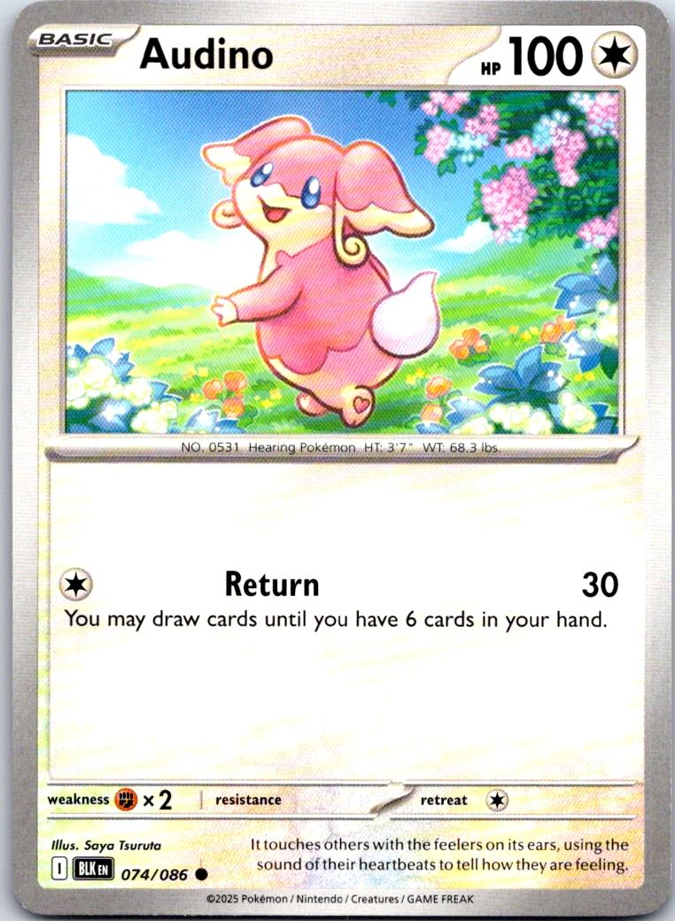 Audino - 074/086 - - BLACK BOLT - Pokemon - Common | AA107-33