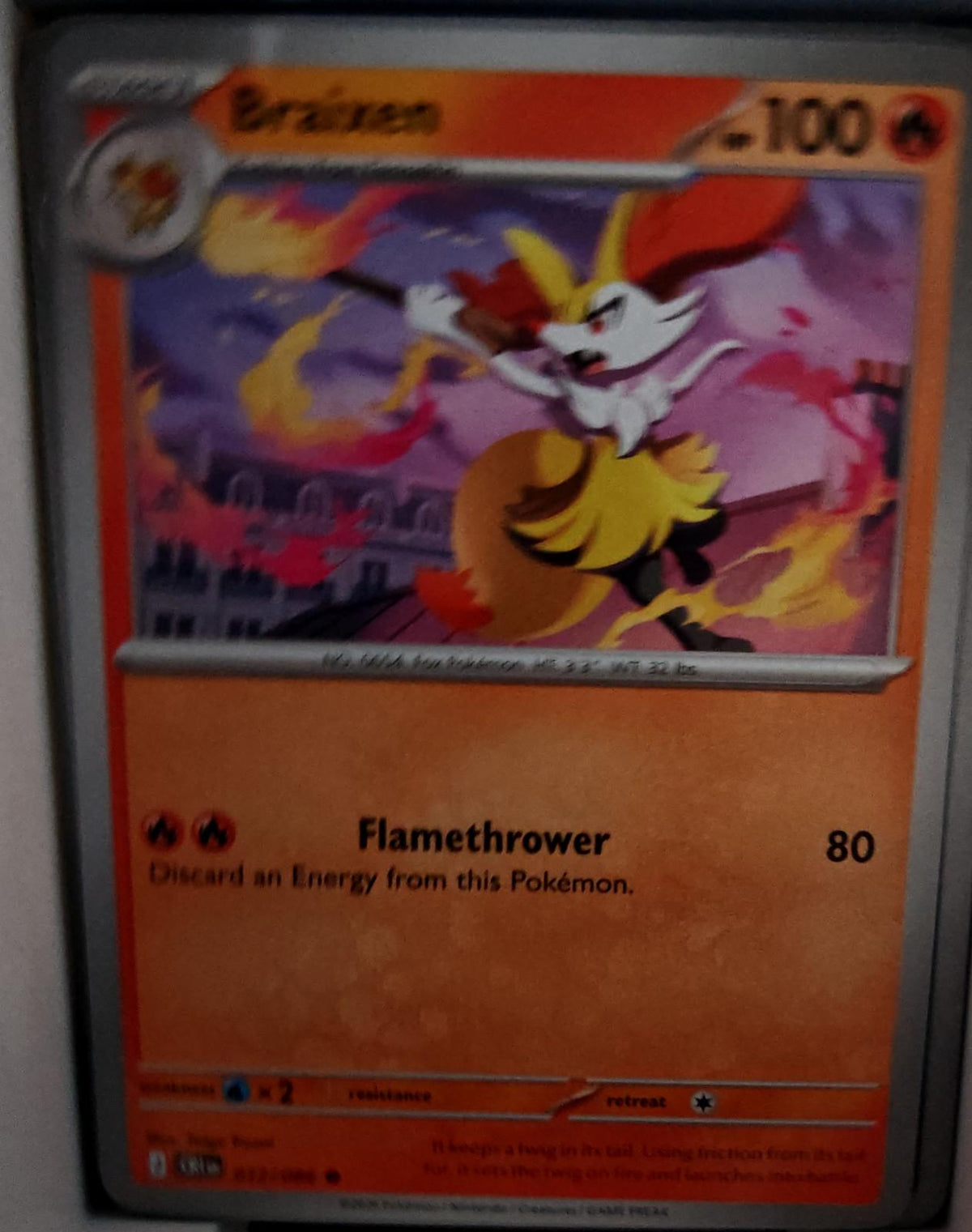 Braixen - 012/086 - - CHAOS RISING - Pokemon - Common | AA65-49