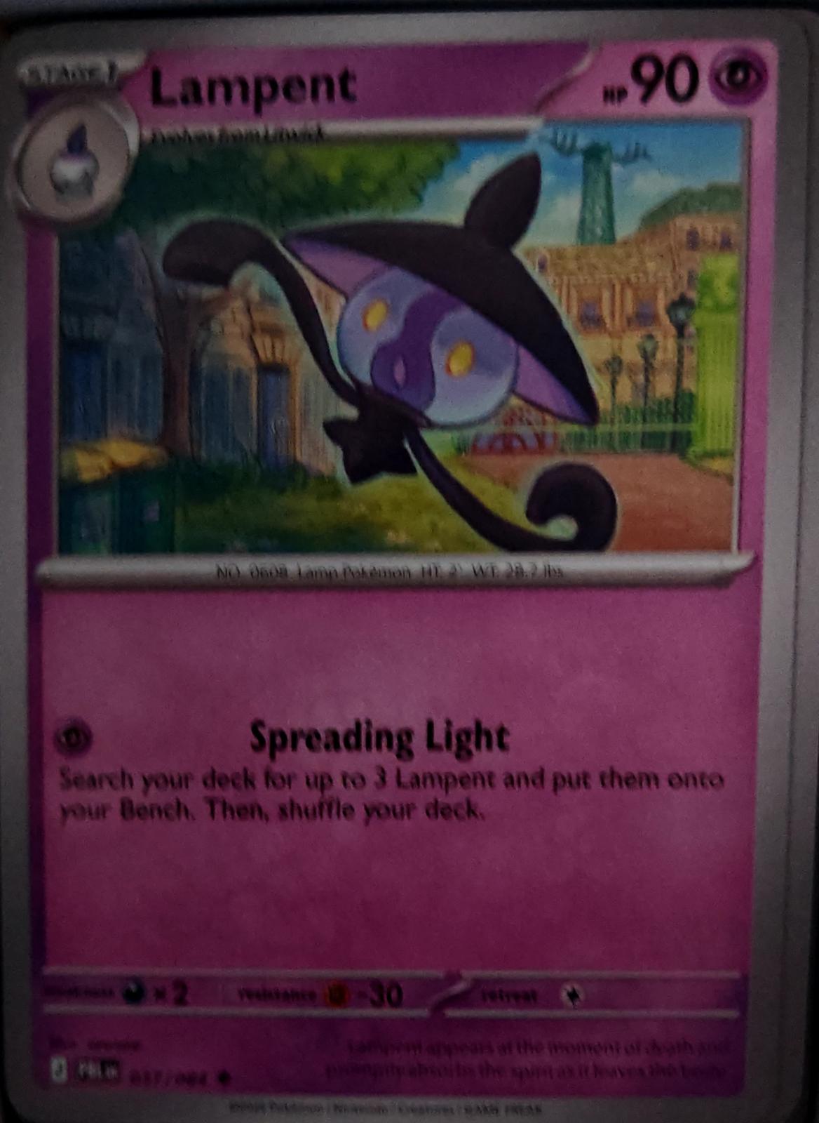 Lampent - 037/084 - - PITCH BLACK - Pokemon - Uncommon | AA65-32