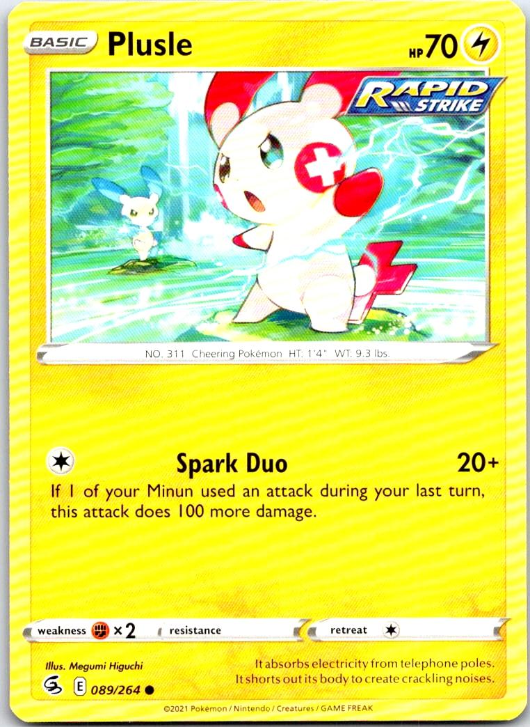 Plusle - 089/264 - - FUSION STRIKE - Pokemon - Common | AB39-33