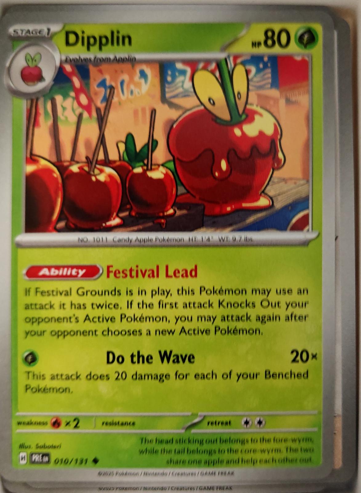 Dipplin - 010/131 - - PRISMATIC EVOLUTIONS - Pokemon - Uncommon | AA27-23