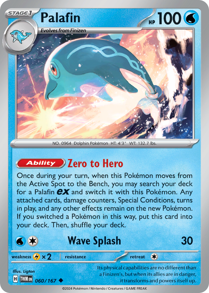 Palafin - 060/167 - - TWILIGHT MASQUERADE - Pokemon - Uncommon | AA76-43
