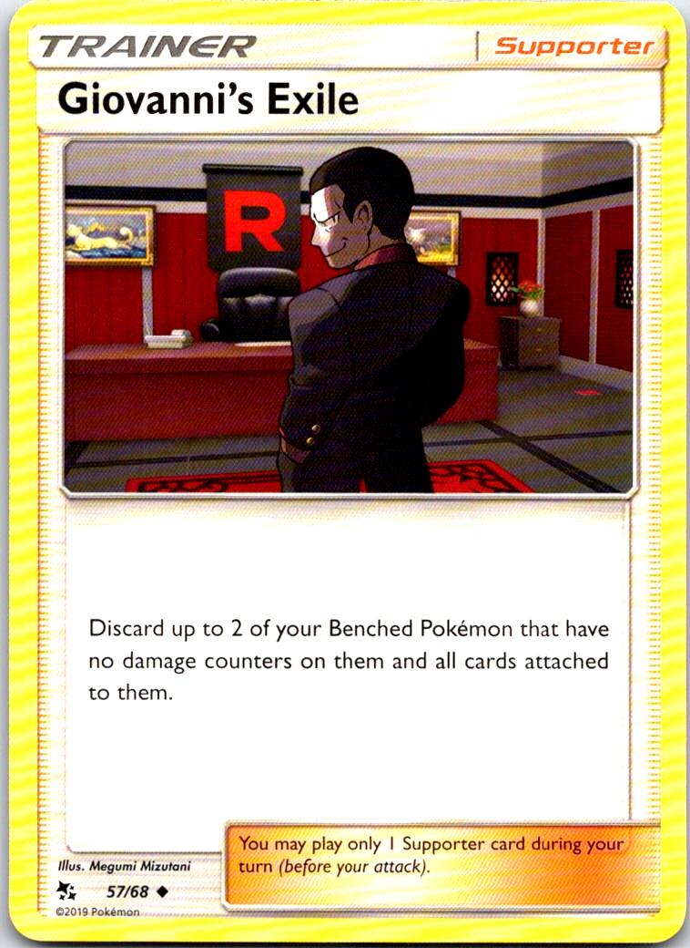 Giovanni's Exile - 57/68 - - HIDDEN FATES - Pokemon - Uncommon | AB21-11