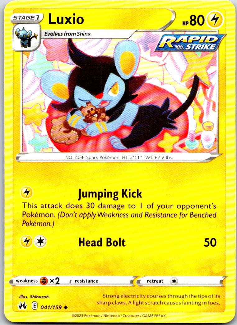 Luxio - 041/159 - - CROWN ZENITH - Pokemon - Uncommon | AA101-47