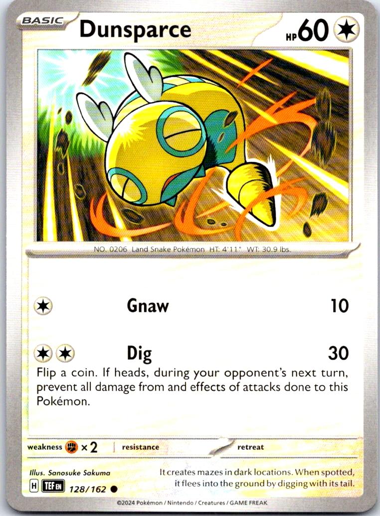Dunsparce - 128/162 - - TEMPORAL FORCES - Pokemon - Common | AB26-3