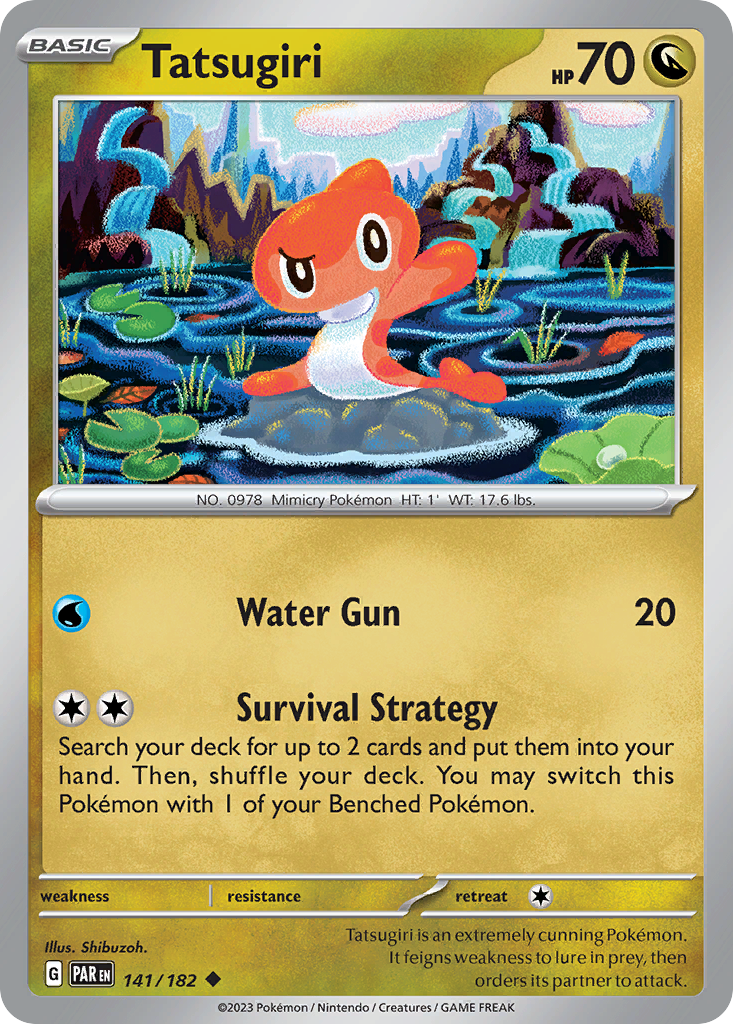 Tatsugiri - 141/182 - - PARADOX RIFT - Pokemon - Uncommon | AA41-46
