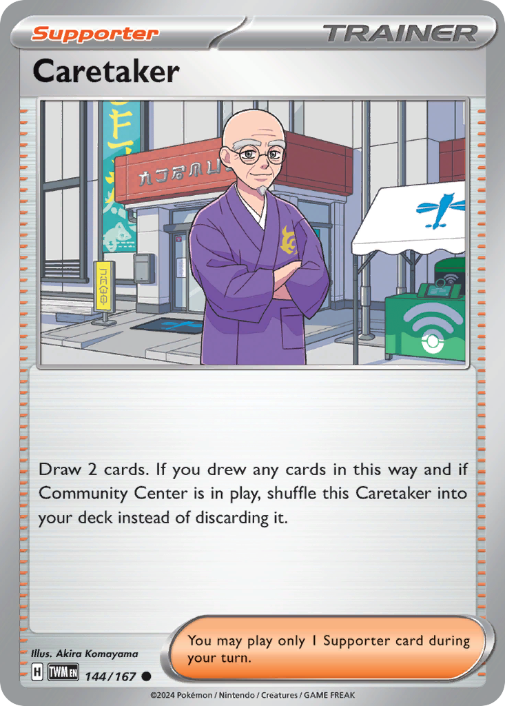 Caretaker - 144/167 - - TWILIGHT MASQUERADE - Pokemon - Common | AA44-81