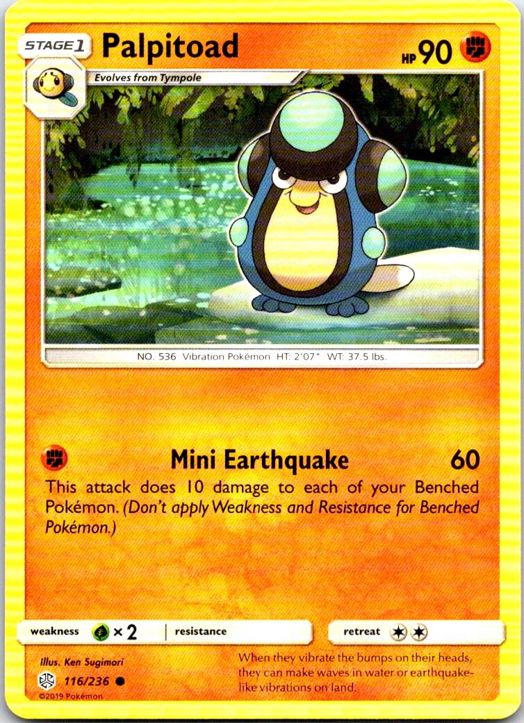 Palpitoad - 116/236 - - COSMIC ECLIPSE - Pokemon - Common | AB33-14