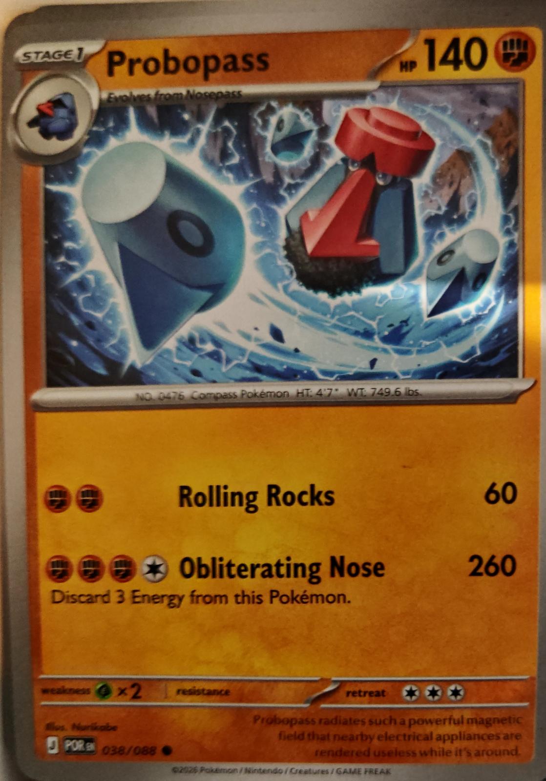 Probopass - 038/088 - - PERFECT ORDER - Pokemon - Common | AA01-95