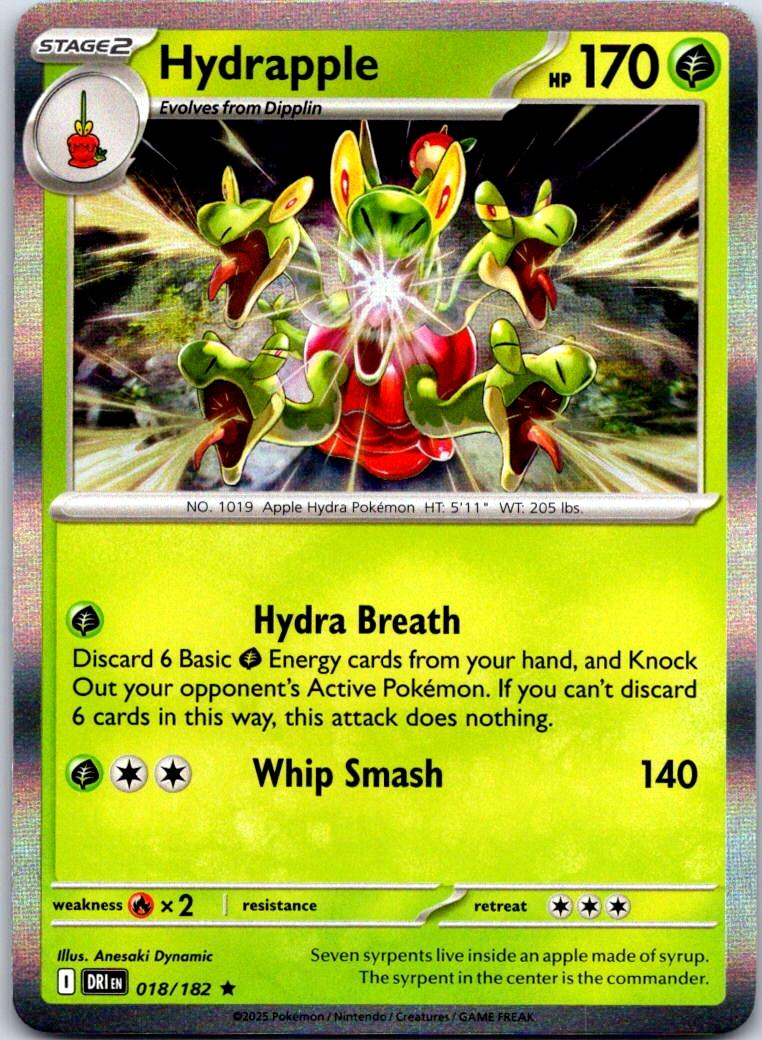 Hydrapple - 018/182 - Holo - DESTINED RIVALS - Pokemon - Rare | AA122-30