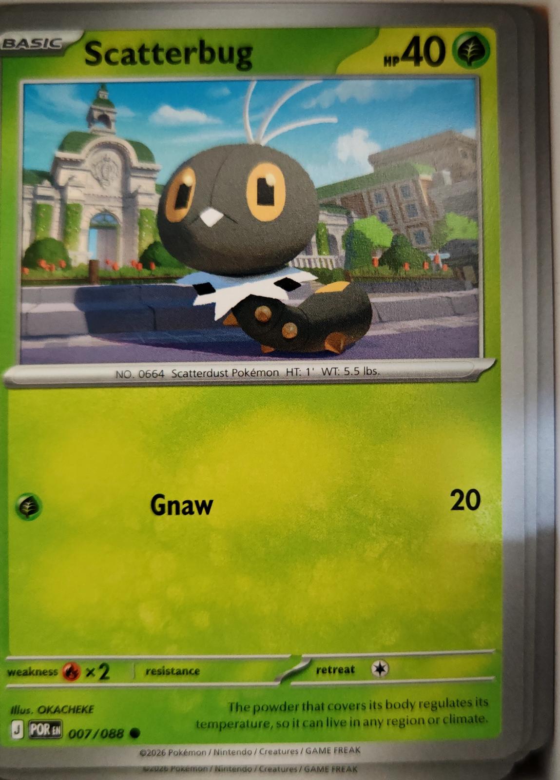 Scatterbug - 007/088 - - PERFECT ORDER - Pokemon - Common | AA09-68