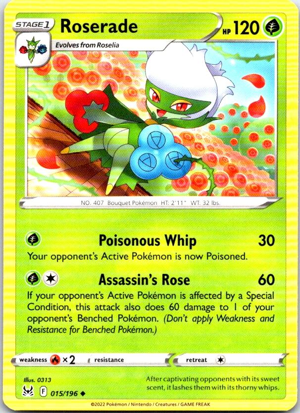 Roserade - 015/196 - - LOST ORIGIN - Pokemon - Uncommon | AC16-7