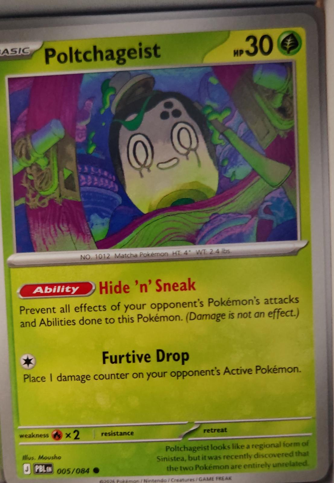 Poltchageist - 005/084 - - PITCH BLACK - Pokemon - Common | AA32-15