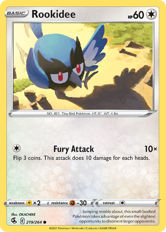 Rookidee - 219/264 - - FUSION STRIKE - Pokemon - Common | AA66-42