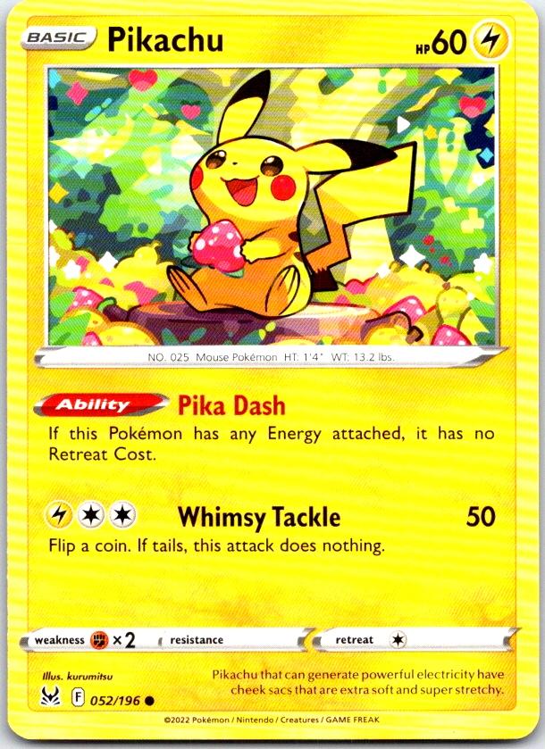 Pikachu - 052/196 - - LOST ORIGIN - Pokemon - Common | AC10-39