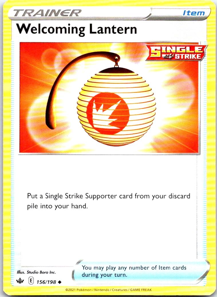 Welcoming Lantern - 156/198 - - CHILLING REIGN - Pokemon - Uncommon | AB16-38