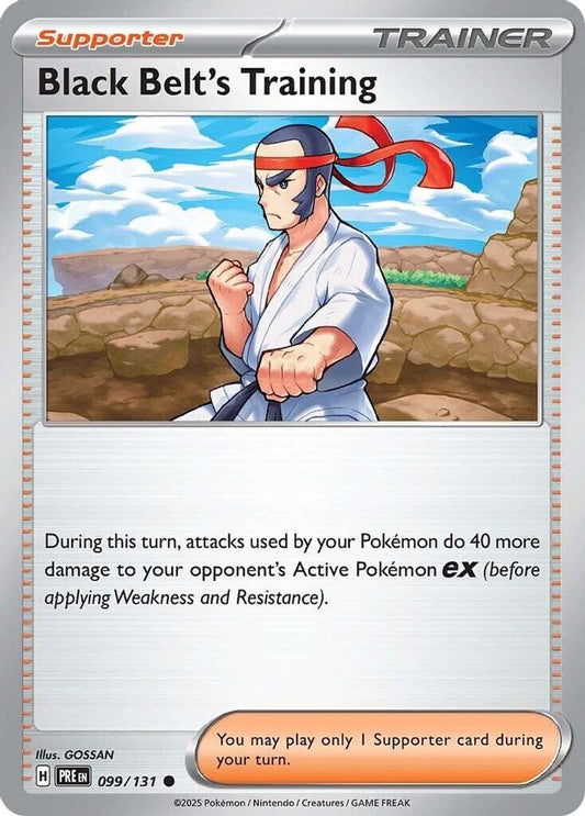 Black Belt's Training - 099/131 - - PRISMATIC EVOLUTIONS - Pokemon - | AA27-51