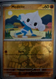 Meditite - 110/198 - Reverse Holo - SCARLET & VIOLET - Pokemon - | AA49-63