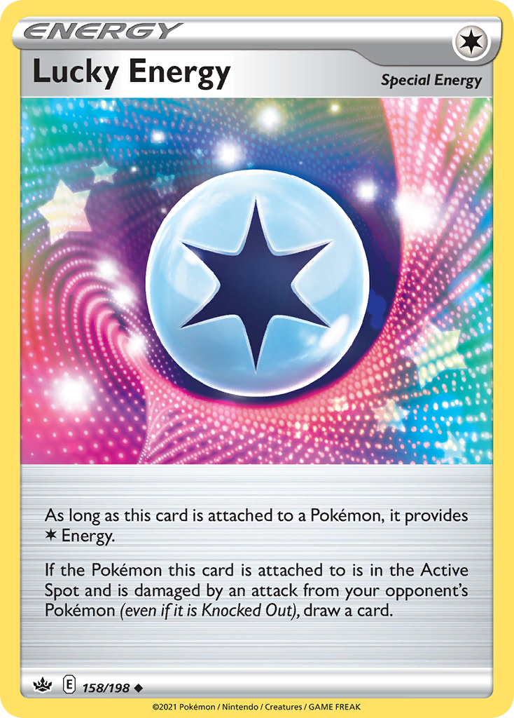 Lucky Energy - 158/198 - - CHILLING REIGN - Pokemon - Uncommon | AA60-9