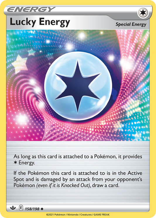 Lucky Energy - 158/198 - - CHILLING REIGN - Pokemon - Uncommon | AA60-9