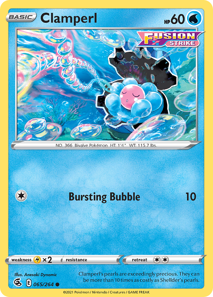 Clamperl - 065/264 - - FUSION STRIKE - Pokemon - Common | AA67-8