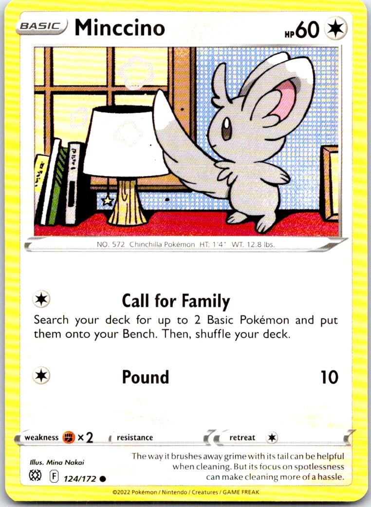 Minccino - 124/172 - - BRILLIANT STARS - Pokemon - Common | AB71-1