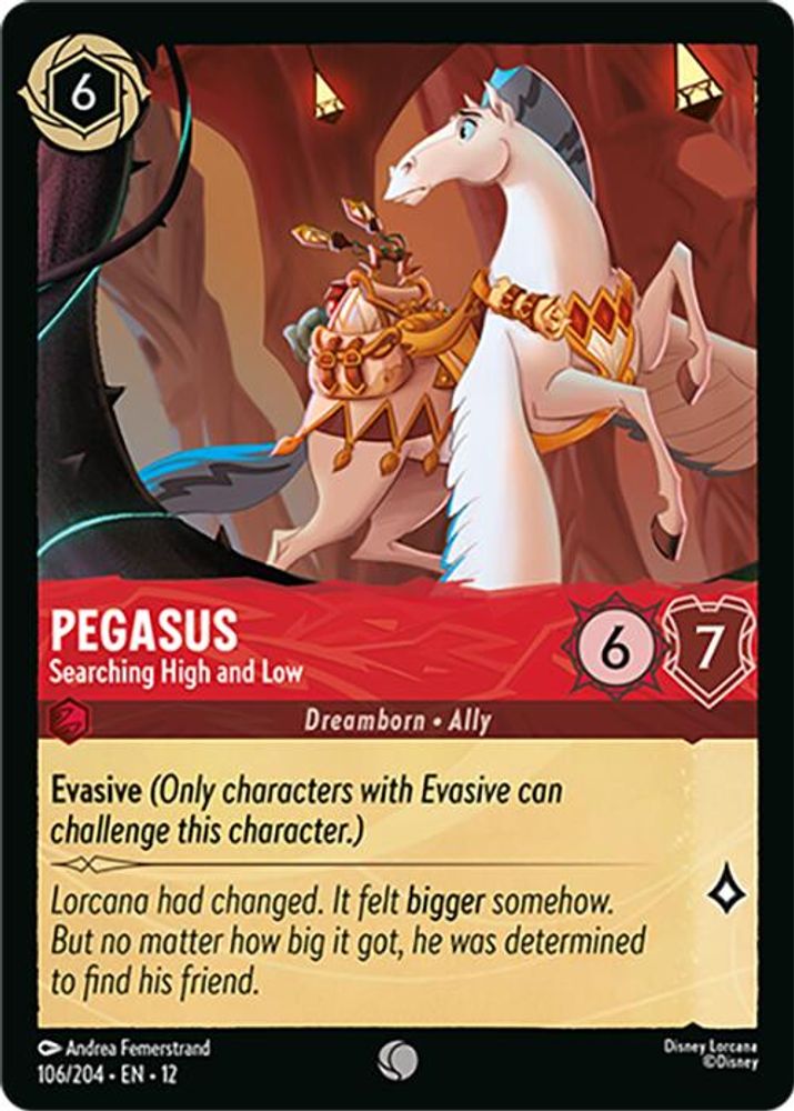 Pegasus - Searching High and Low - 106/204 - - WILDS UNKNOWN - Lorcana - | LAA01-65