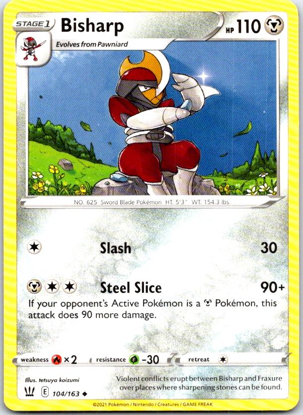 Bisharp - 104/163 - - BATTLE STYLES - Pokemon - Uncommon | AC05-47