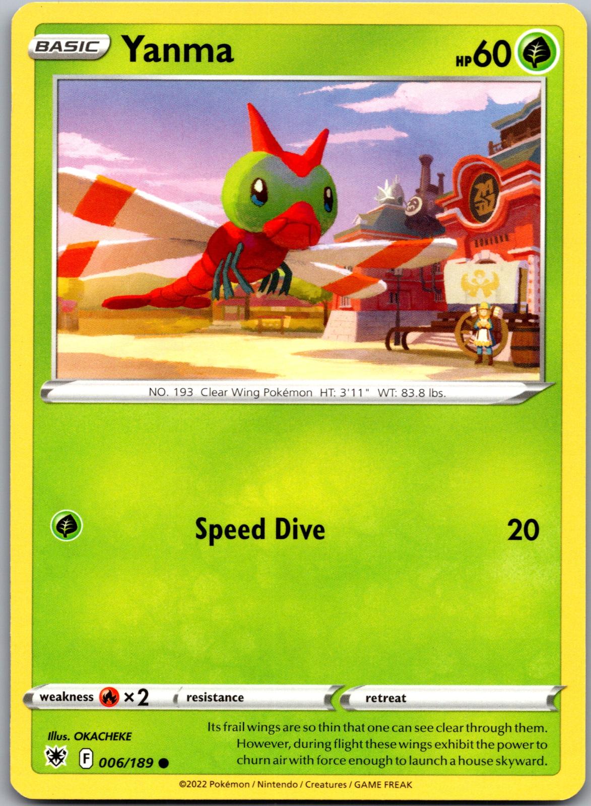 Yanma - 006/189 - - ASTRAL RADIANCE - Pokemon - Common | AA89-29