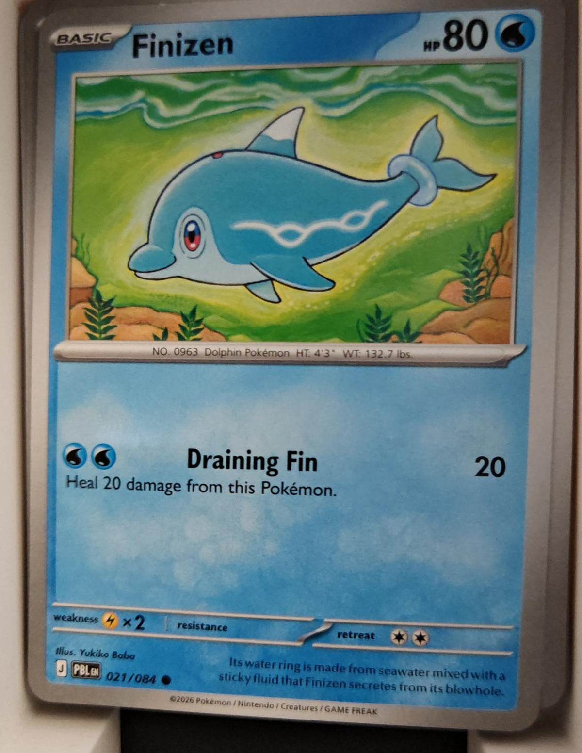 Finizen - 021/084 - - PITCH BLACK - Pokemon - Common | AA17-34