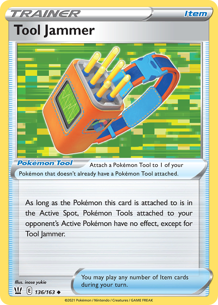 Tool Jammer - 136/163 - - BATTLE STYLES - Pokemon - Uncommon | AA70-25
