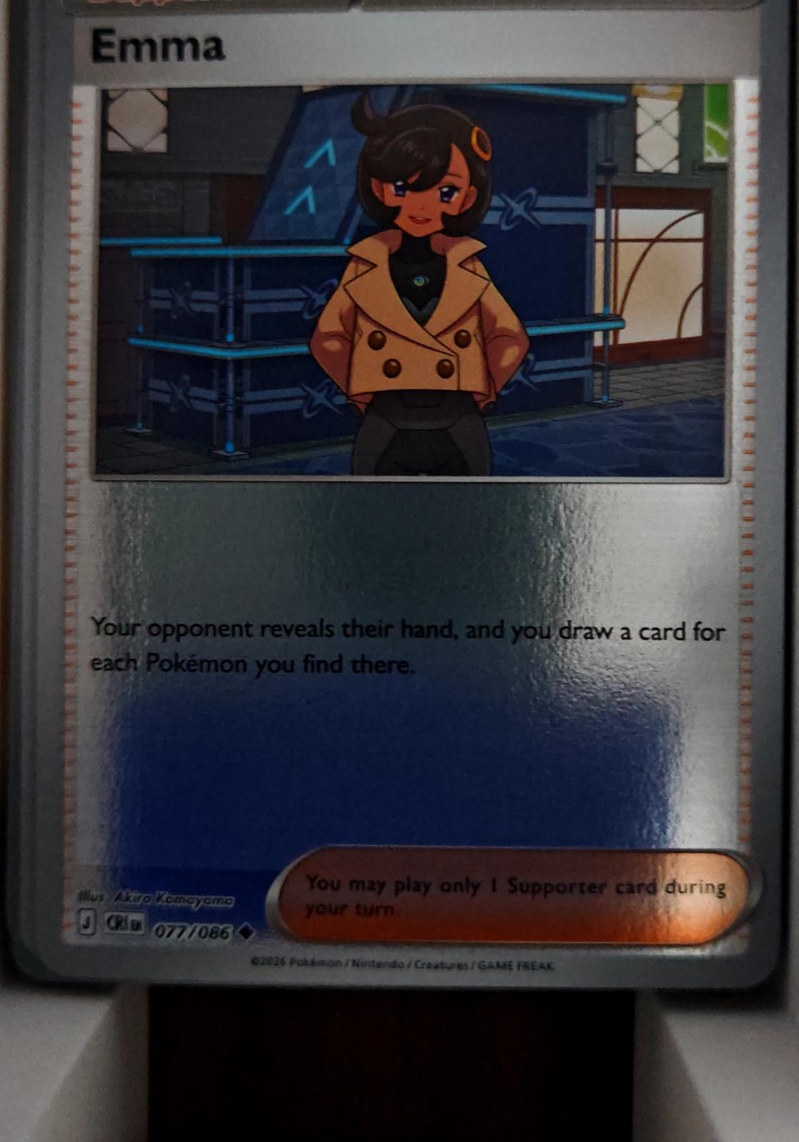 Emma - 077/086 - Reverse Holo - ME04: CHAOS RISING - Pokemon - | AA44-50