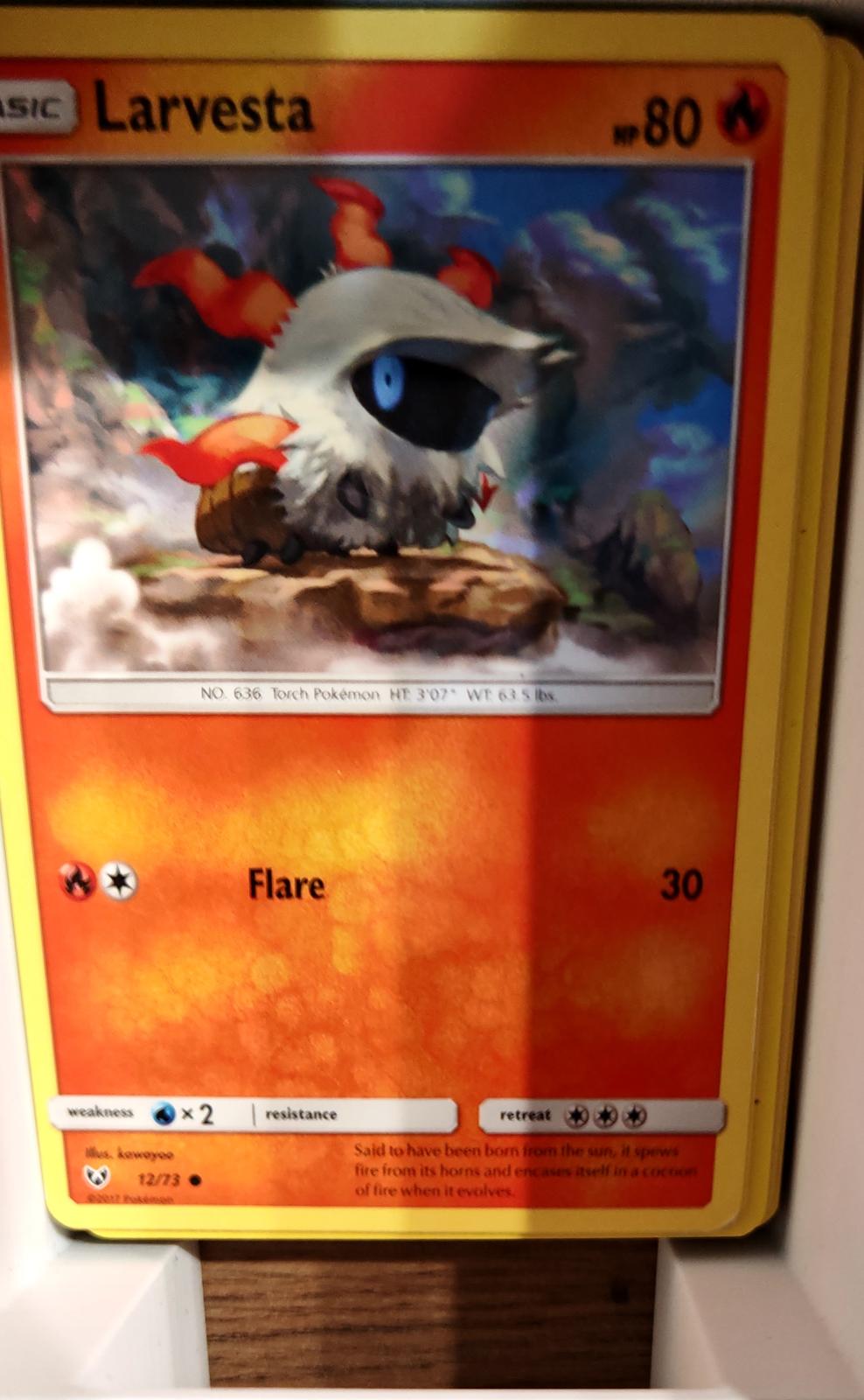 Larvesta - 12/73 - - SHINING LEGENDS - Pokemon - Common | AA67-47