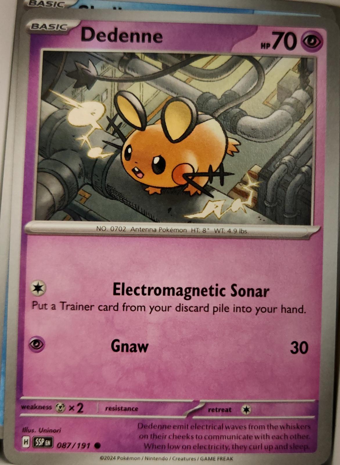 Dedenne - 087/191 - - SURGING SPARKS - Pokemon - Common | AA09-37