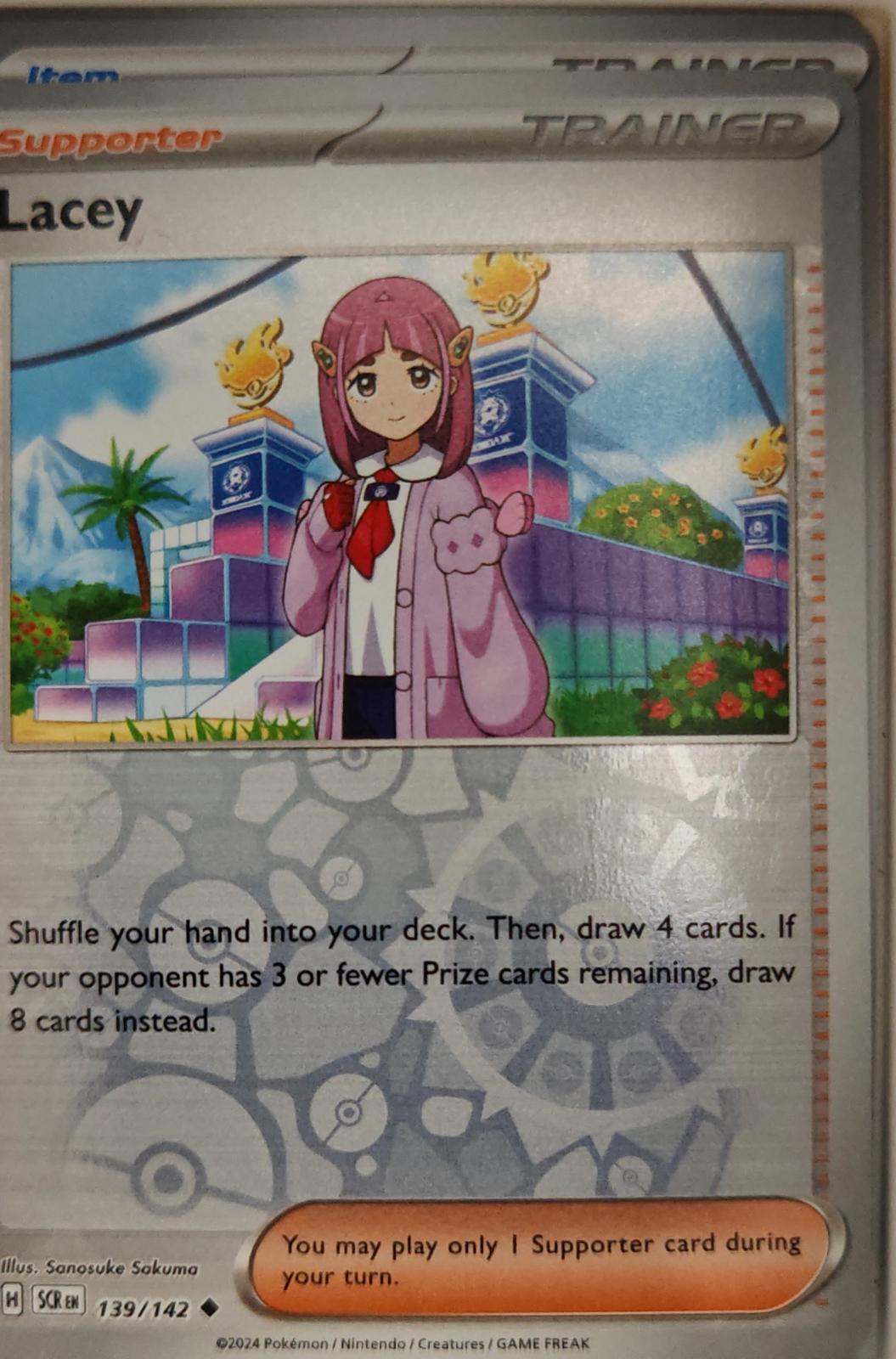 Lacey - 139/142 - Reverse Holo - STELLAR CROWN - Pokemon - Uncommon | AA13-86