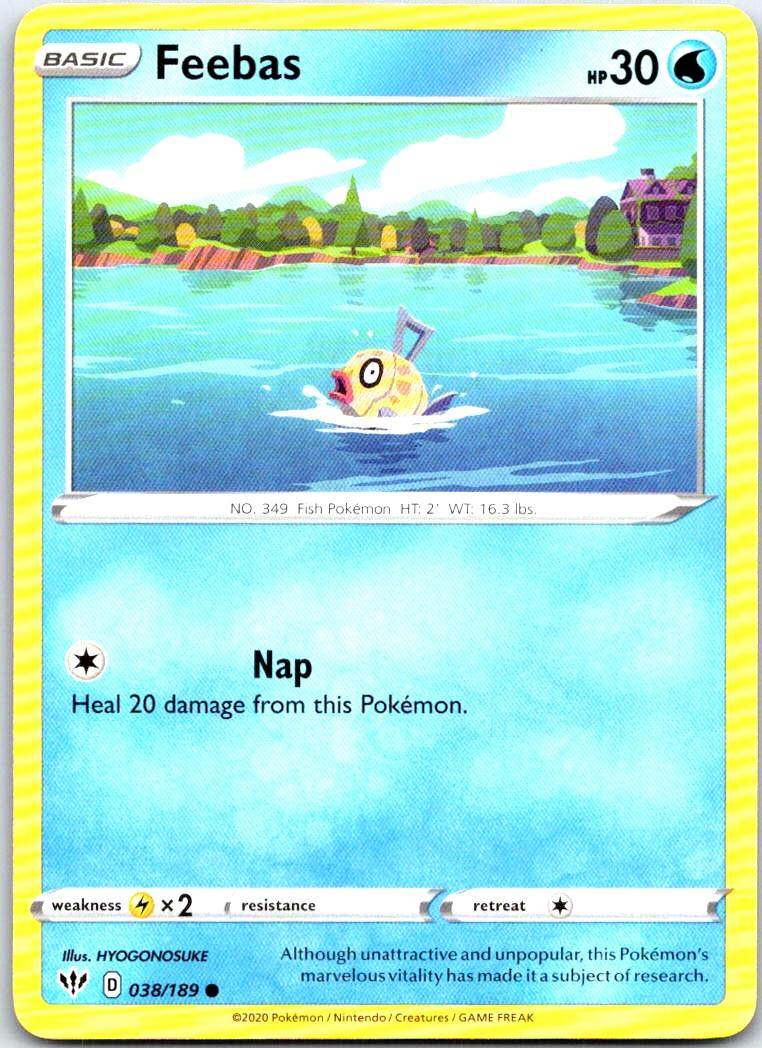 Feebas - 038/189 - - DARKNESS ABLAZE - Pokemon - Common | AB78-6