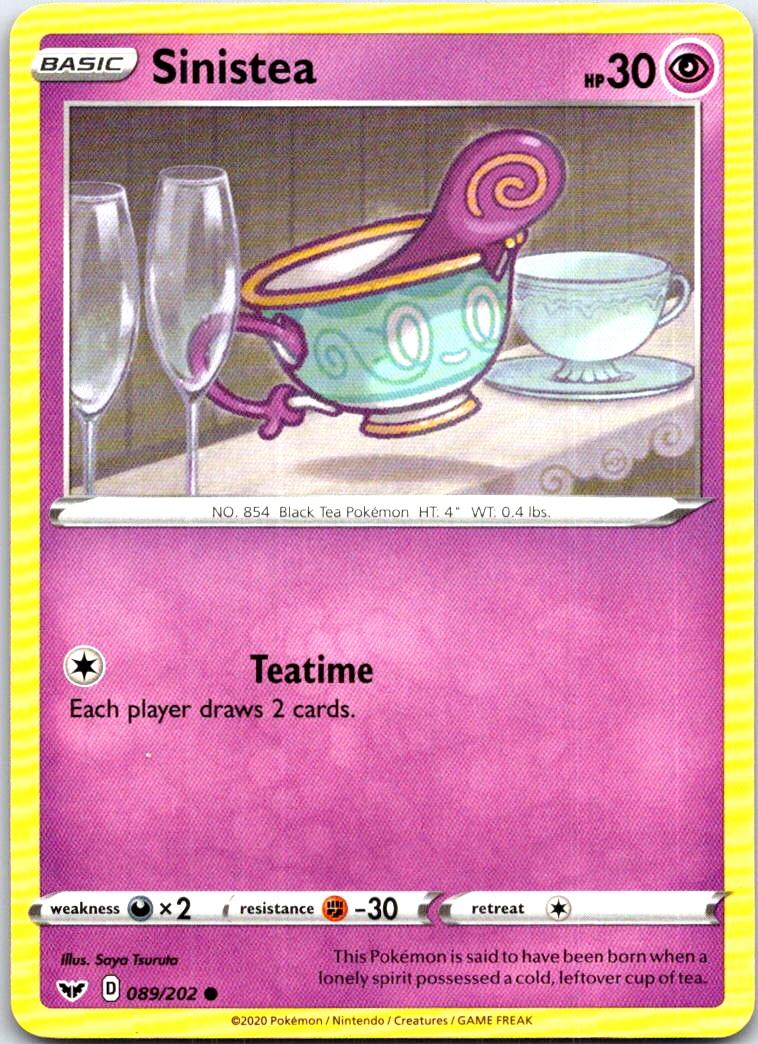 Sinistea - 089/202 - - SWORD & SHIELD - Pokemon - Common | AB62-43
