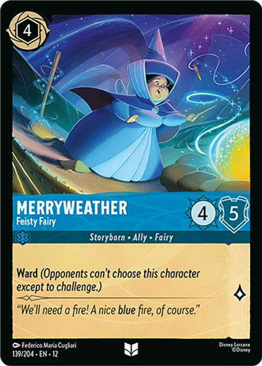 Merryweather - Feisty Fairy - 139/204 - - WILDS UNKNOWN - Lorcana - | LAA02-70