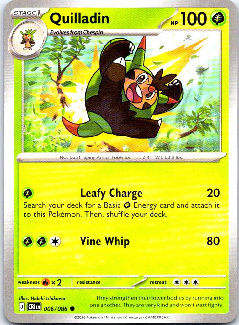 Quilladin - 006/086 - - CHAOS RISING - Pokemon - Common | AB18-29