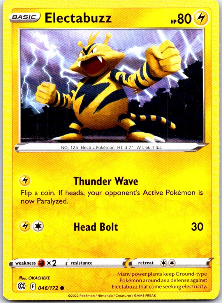 Electabuzz - 046/172 - - BRILLIANT STARS - Pokemon - Common | AB89-10
